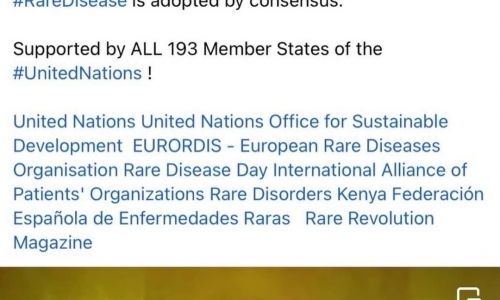 SON DAKİKA - Nadir hastalıklar ile yaşayan bireylerle ilgili İLK Birleşmiş Milletler kararı 193 üye devletçe oy birliğiyle alınmıştır. - 2021.12.16