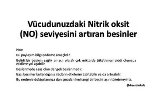 Prof. Dr. Serdar Kula - Beslenmede Nitrik Oksit  - 2021.04.18