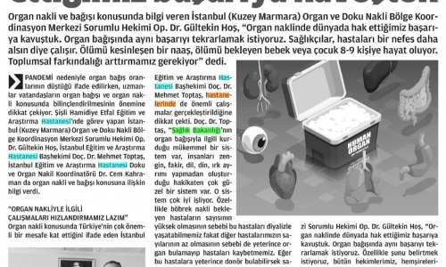 "Bağış"la Türkiyem Platformu Organ Bağışına dikkat çekti - 2022.05.21