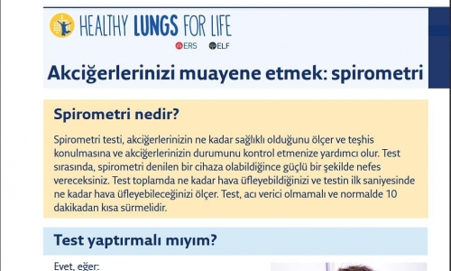 ELF - Avrupa Akciğer Vakfından gelen ilk bilgilendirme - 2018.11.19