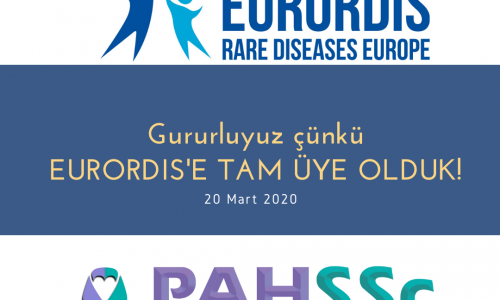 EURORDIS - Rare Diseases Europe Plateforme Maladies Rares'e TAM ÜYE OLDUK - 2020.03.20