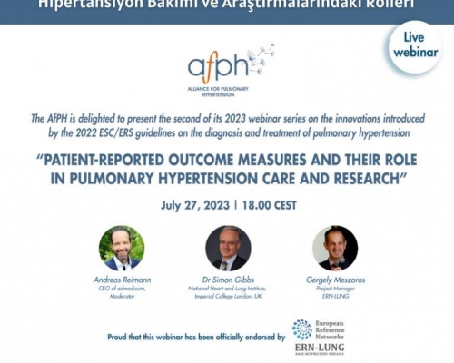 PH-KSP - "Hasta Tarafından Bildirilen Sonuç Ölçümleri ve Pulmoner Hipertansiyon Bakımı ve Araştırmalarındaki Rolleri"  2/6 - 2023.07.27