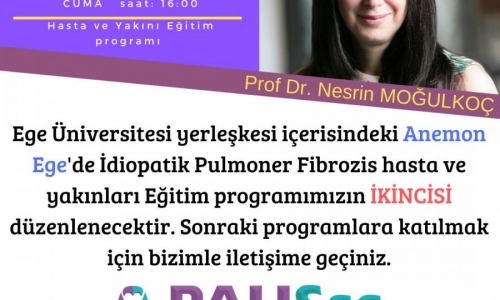 Türkiye'nin ilk IPF Hasta ve Yakını Bilgilendirme Programının İkinci Toplantısı 28 Haziran'da - 2019.06.08