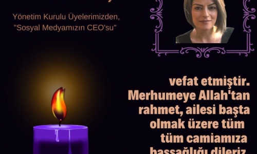 Sn. Filiz Demir AKMAN, vefat etmiştir - 2023.04.17
