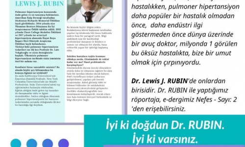 İyi ki doğdunuz, iyi ki varsınız Dr. Lewis J. RUBIN - 2022.08.05