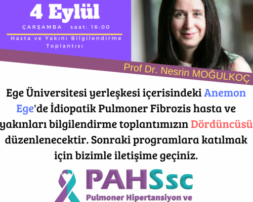 Prof. Dr. Nesrin MOĞULKOÇ ile 4. IPF Hasta ve Yakını Bilgilendirme Toplantısı - 2019.09.04