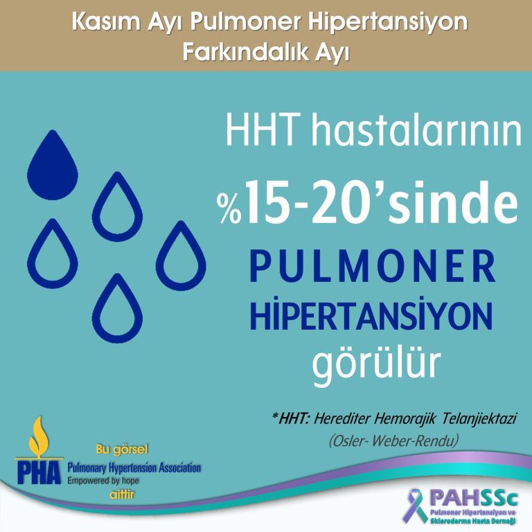 Kasım ayı Pulmoner Hipertansiyon Farkındalık Ayı