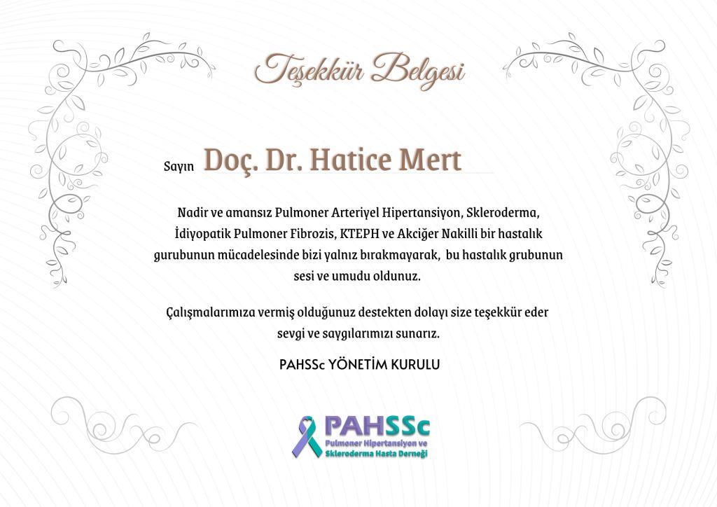 Doç. Dr. Hatice MERT 